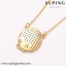 41893 xuping à la mode nouveaux modèles 18k plaqué or collier pendentif rond import bijoux de Chine